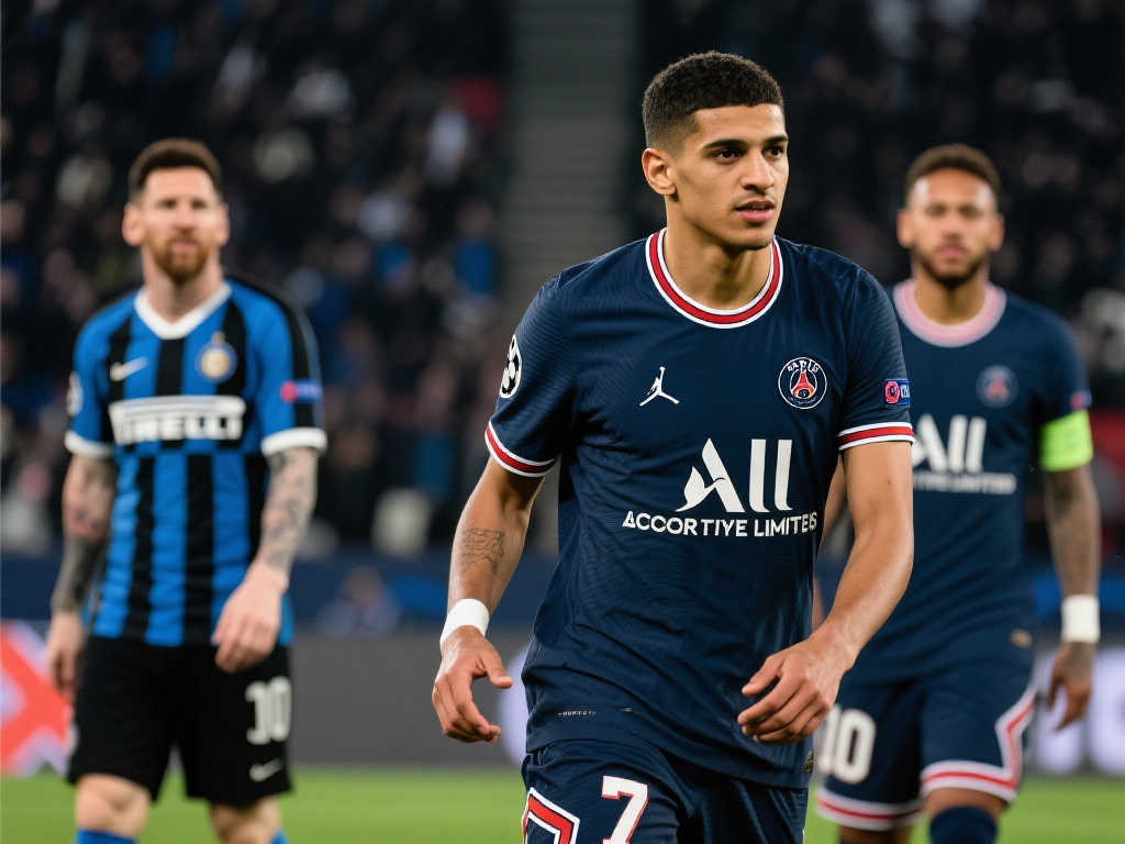 重逢旧东家！阿什拉夫自2021年离开国米加盟巴黎后首次对阵