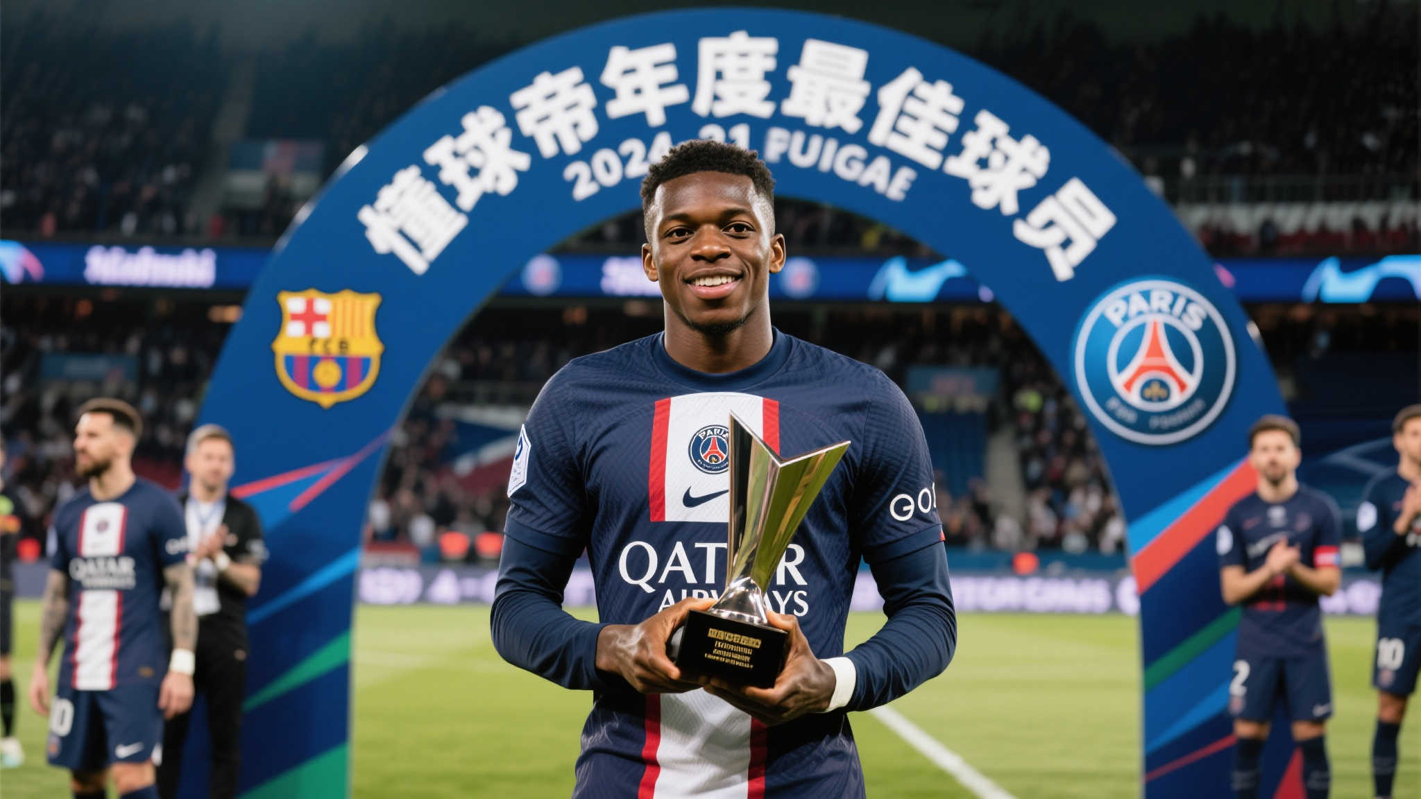 2024-25赛季懂球帝MVP：奥斯曼-登贝莱荣耀加冕